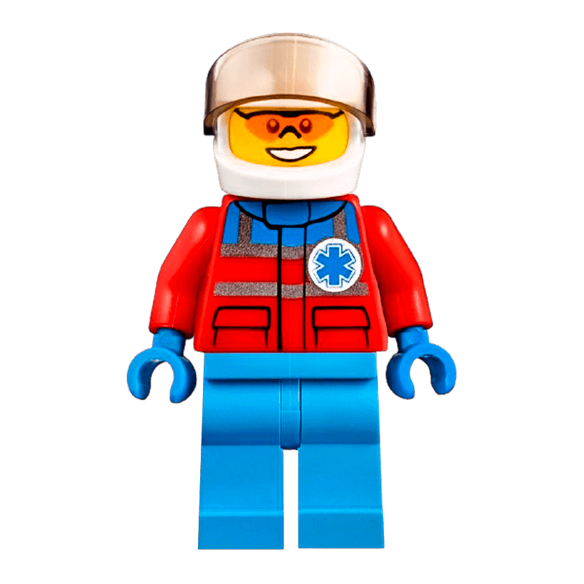 Фігурка Lego Hospital Helicopter Pilot City cty0858 Б/У - Retromagaz