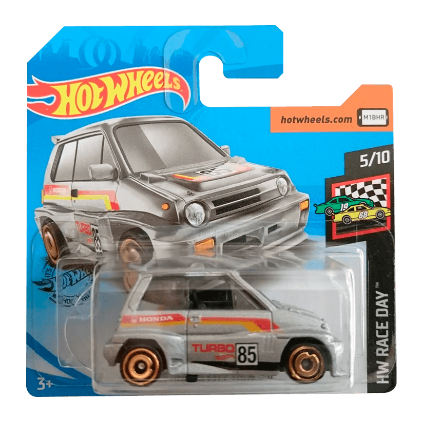 Машинка Базова Hot Wheels '85 Honda City Turbo II Race Day 1:64 GHC51 Silver - Retromagaz