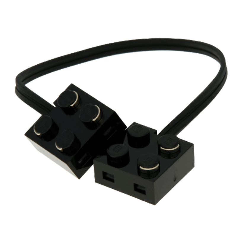 Электрика Lego Кабель Wire with Brick Pair 20 Studs Long 5306bc020 75938 4100355 Black Б/У - Retromagaz