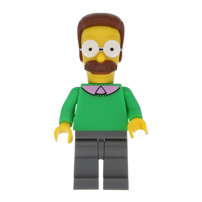 Фигурка Lego The Simpsons Ned Flanders Cartoons sim013 Б/У - Retromagaz