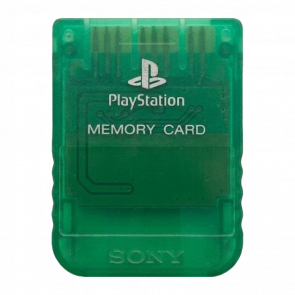Карта Памяти Sony PlayStation 1 SCPH-1193 Winter Christmas Limited Edition 1MB Trans-Green Б/У - Retromagaz