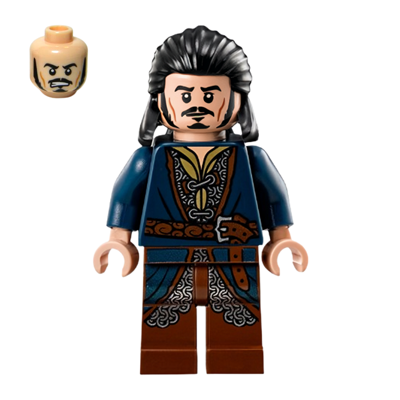 Фигурка Lego The Hobbit Bard the Bowman Silver Buckle and Shirt Grommets Films lor092 Б/У - Retromagaz