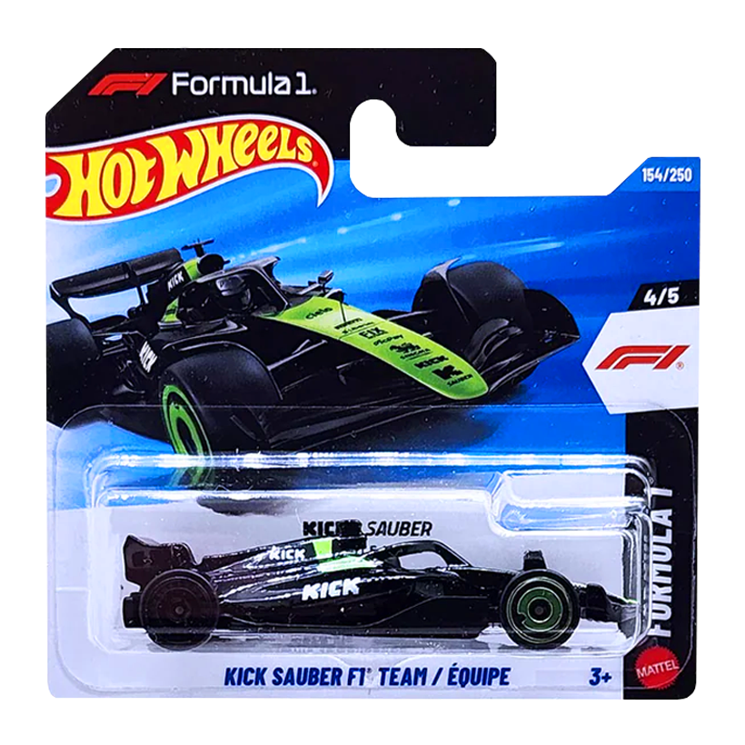 Машинка Базовая Hot Wheels Stake F1 Team Kick Sauber 1:64 JJK02 Green - Retromagaz