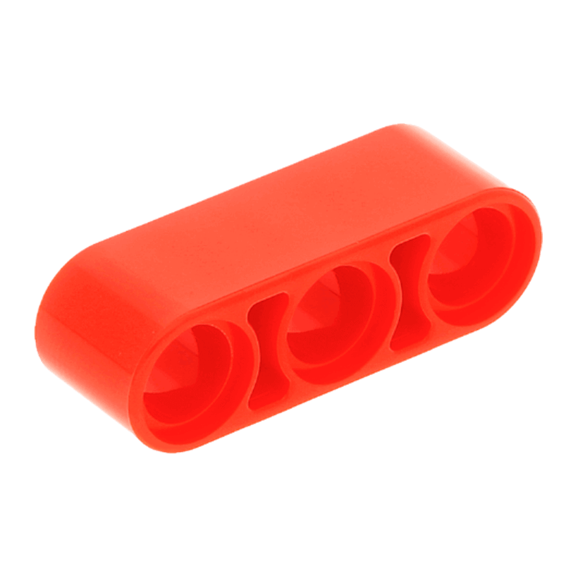 Technic 50шт Lego Балка Толстая Прямая 1 x 3 32523 41482 4153718 Red Б/У - Retromagaz