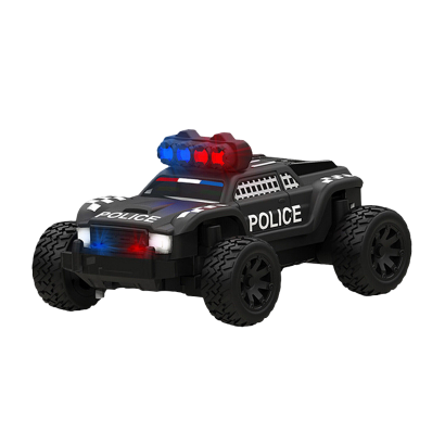 Машинка Радиоуправляемая TurboRacing C82 RC Off-Road Police Car 1:64 Black - Retromagaz