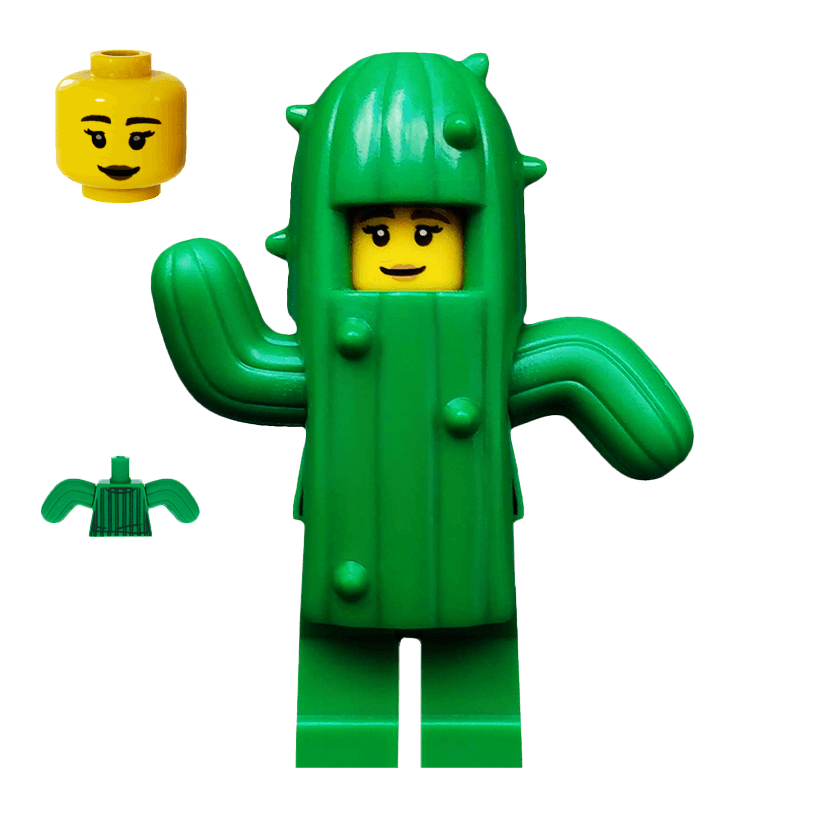 Фігурка Lego Series 18 Cactus Girl Collectible Minifigures col18-11 col322 Б/У - Retromagaz