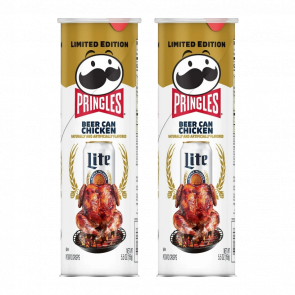 Набор Чипсы 2шт Pringles USA Miller Lite Beer Can Chicken 158g - Retromagaz