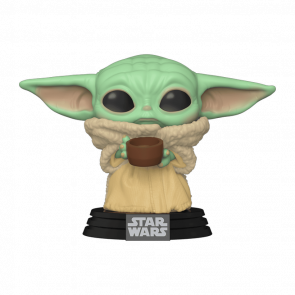 Фигурка FUNKO POP! The Child with Cup Grogu The Mandalorian Малыш Йода Грогу Мандалорец 83mm 49933 - Retromagaz