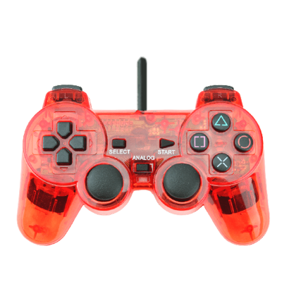 Геймпад Дротовий RMC PlayStation 2 Red 1.5m Новий - Retromagaz