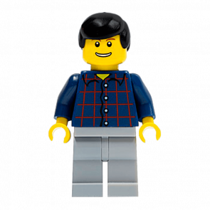 Фігурка Lego 973pb0086 Plaid Button Shirt City People cty0146 Б/У - Retromagaz