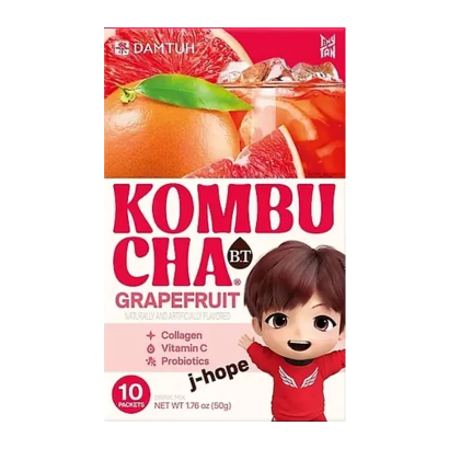 Комбуча Порошковая Damtuh Со Вкусом Грейпфрута 10 Пакетиков BTS J-Hope 50g Комбуча Порошковая Damtuh Со Вкусом Грейпфрута 10 Пакетиков BTS J-Hope 50g - Retromagaz