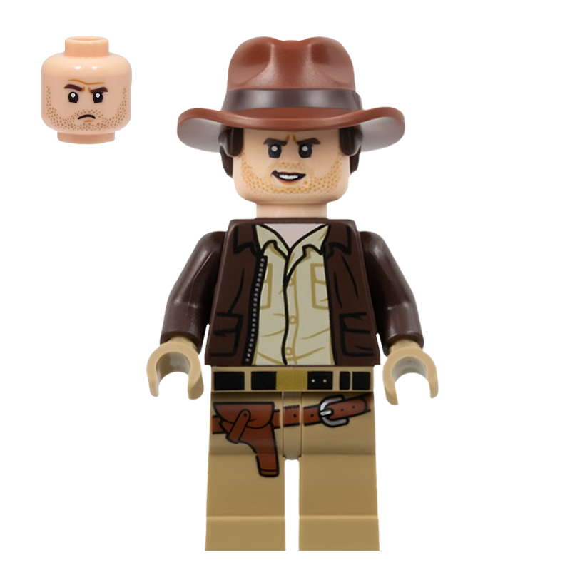Фігурка Lego Indiana Jones Dark Brown Jacket Films iaj049 Б/У - Retromagaz