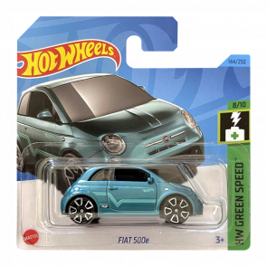 Машинка Базовая Hot Wheels Fiat 500e Green Speed 1:64 HKH59 Turquoise - Retromagaz