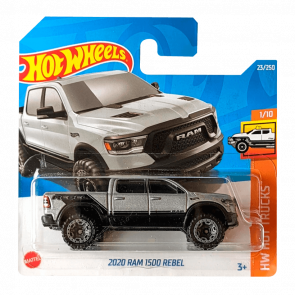 Машинка Базовая Hot Wheels 2020 RAM 1500 Rebel Hot Trucks 1:64 HCV97 Silver