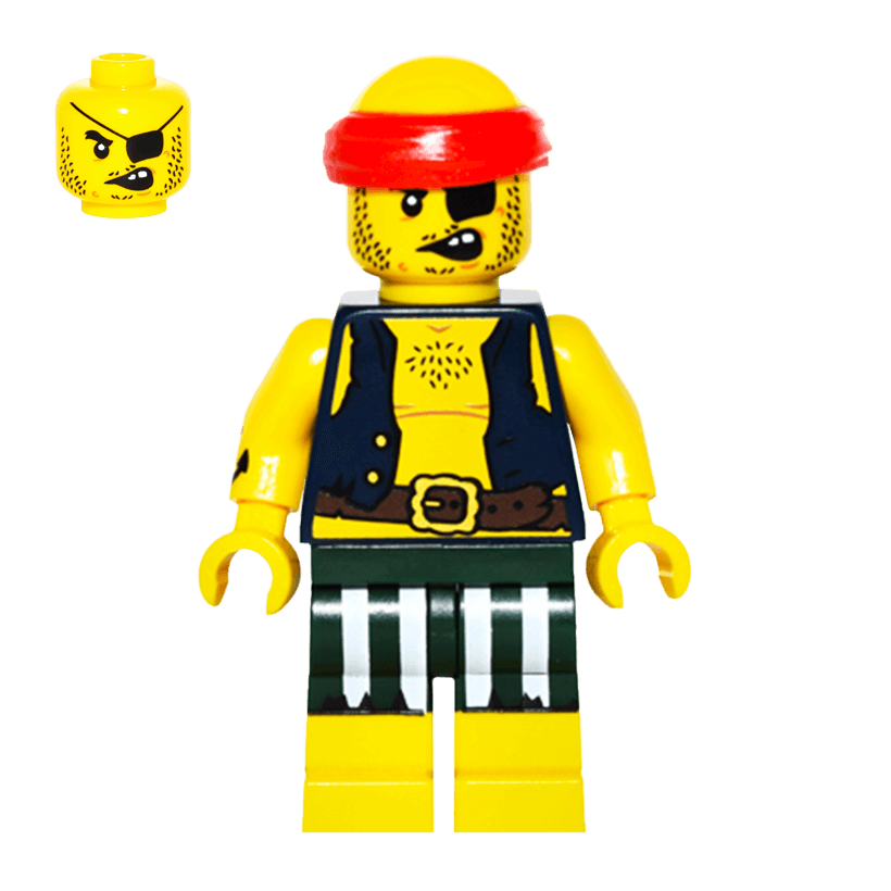 Фігурка Lego Series 16 Scallywag Pirate Collectible Minifigures col16-9 col252 Б/У - Retromagaz
