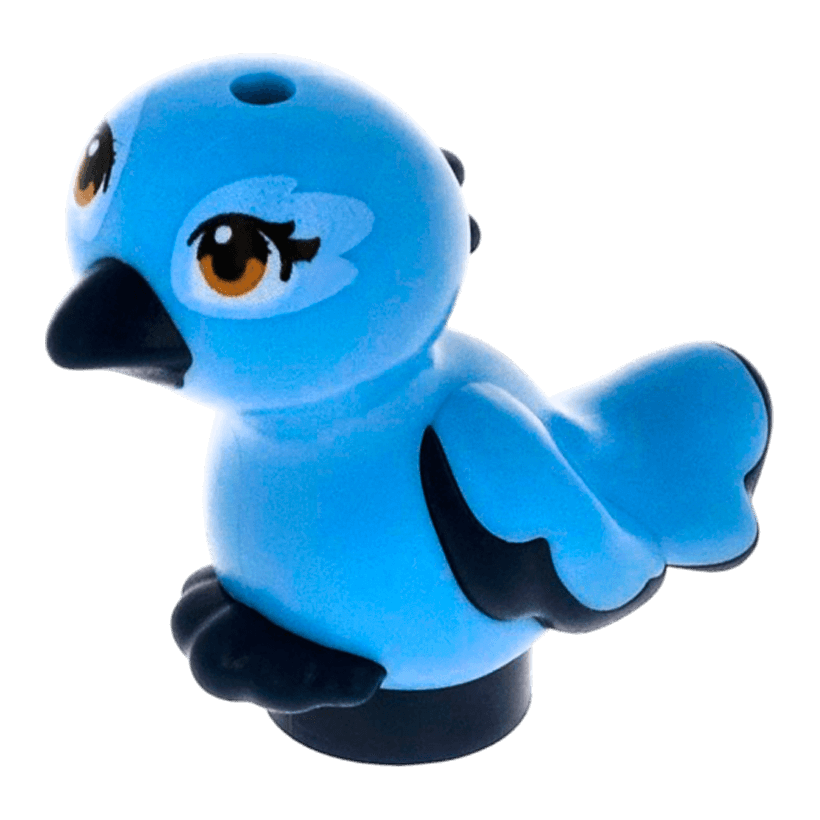 Фігурка Lego Повітря Bird Friends Elves Mimi Feet Joined with Medium Blue Animals 35074pb03 1 6211862 Dark Blue Б/У - Retromagaz