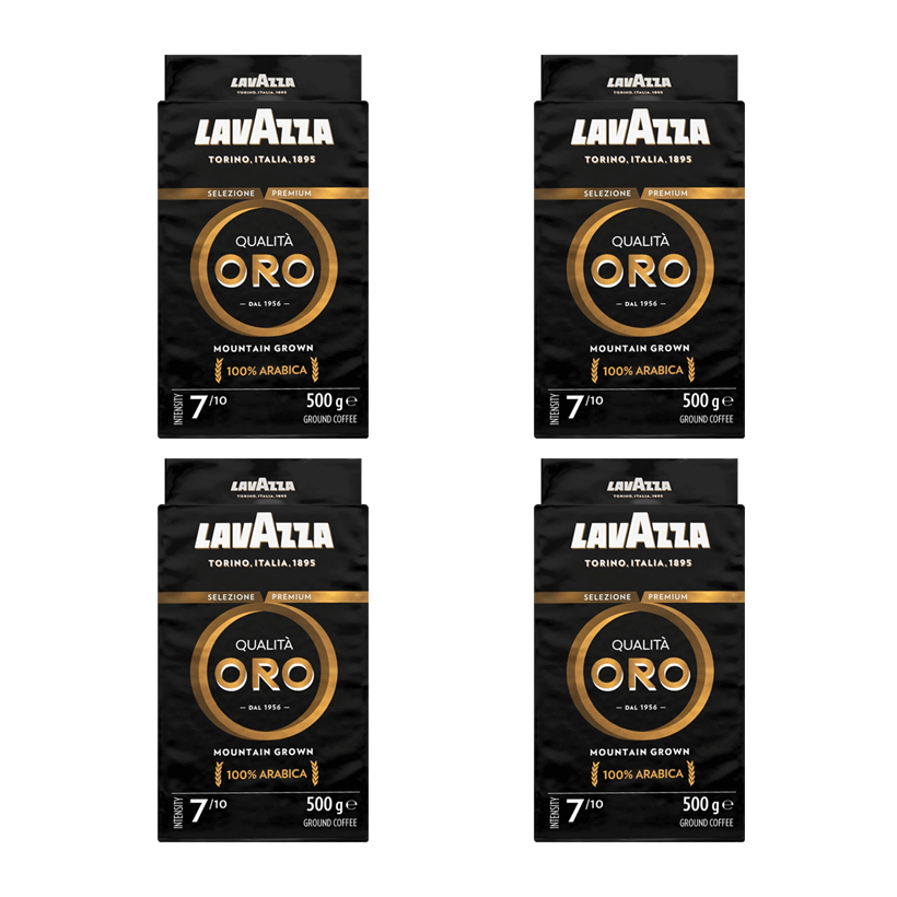 Набор Кофе Молотый 4шт Lavazza Oro Mountain Grown 250g - Retromagaz