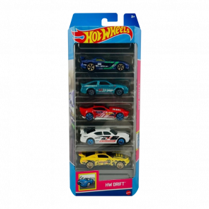 Машинка Базова Hot Wheels Dodge Viper / Toyota AE-86 / Drift Rod / Charger / Ford Mustang Drift 1:64 HLY75 Green 5шт