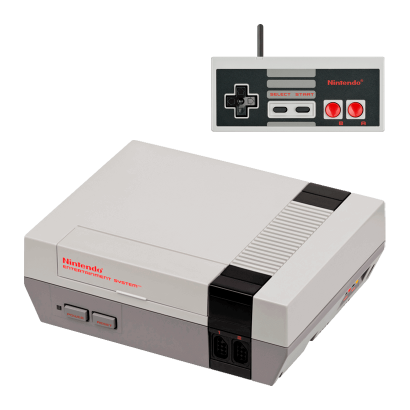 Набор Консоль Nintendo NES USA Grey Б/У  + Геймпад Проводной RMC Новый - Retromagaz