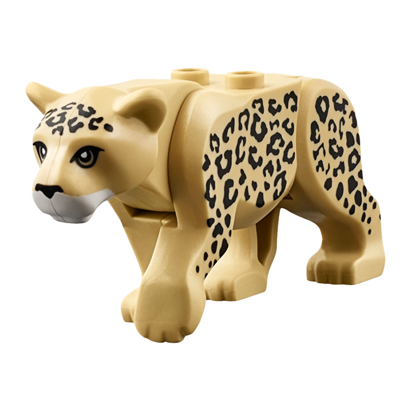 Фигурка Lego Земля Cat Large Leopard with Black Eyes Animals bb0787c01pb02 6193904 Tan Б/У - Retromagaz