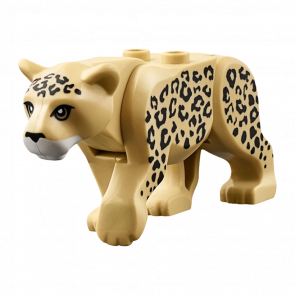 Фігурка Lego Земля Cat Large Leopard with Black Eyes Animals bb0787c01pb02 6193904 Tan Б/У - Retromagaz