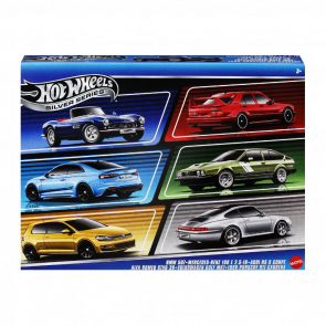Тематична Машинка 6шт Hot Wheels Porsche Carrera / Alfa Romeo / Mercedes-Benz / Volkswagen Golf /BMW / Audi RS5 European Streets 1:64 JBY79 Grey Тематична Машинка 6шт Hot Wheels Porsche Carrera / Alfa Romeo / Mercedes-Benz / Volkswagen Golf /BMW / Audi RS5 European Streets 1:64 JBY79 Grey - Retromagaz