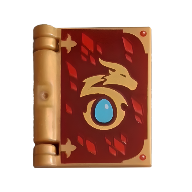 Книга Lego Gold Dragon Head Friends Elves 24324 24093pb006 6144630 6138666 Pearl Gold Б/У - Retromagaz