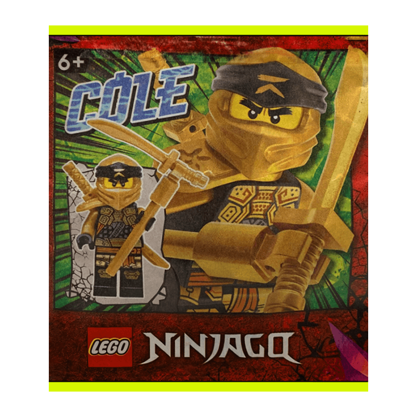 Конструктор Lego Фігурка Cole #1 Paper Bag Ninjago 892295 njo0758 Новый - Retromagaz