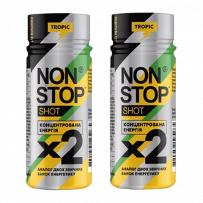 Набір Напій Енергетичний 2шт Non Stop Shot Tropic 60ml - Retromagaz