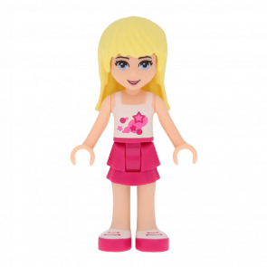 Фігурка Lego Stephanie Magenta Layered Skirt Friends Girl frnd008 Б/У - Retromagaz