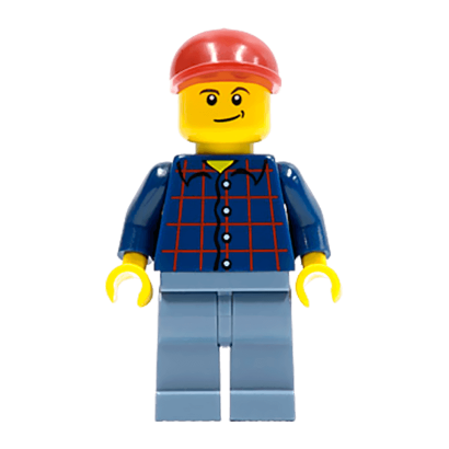 Фигурка Lego 973pb0086 Plaid Button Shirt City People cty0431 Б/У - Retromagaz