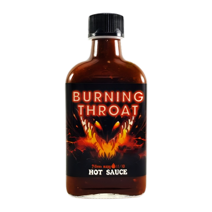 Соус Звичайний Fieryfox Burning Throat Hot Sauce з 6 Мільйонним Екстрактом Капсаїцину Гострий 200ml - Retromagaz