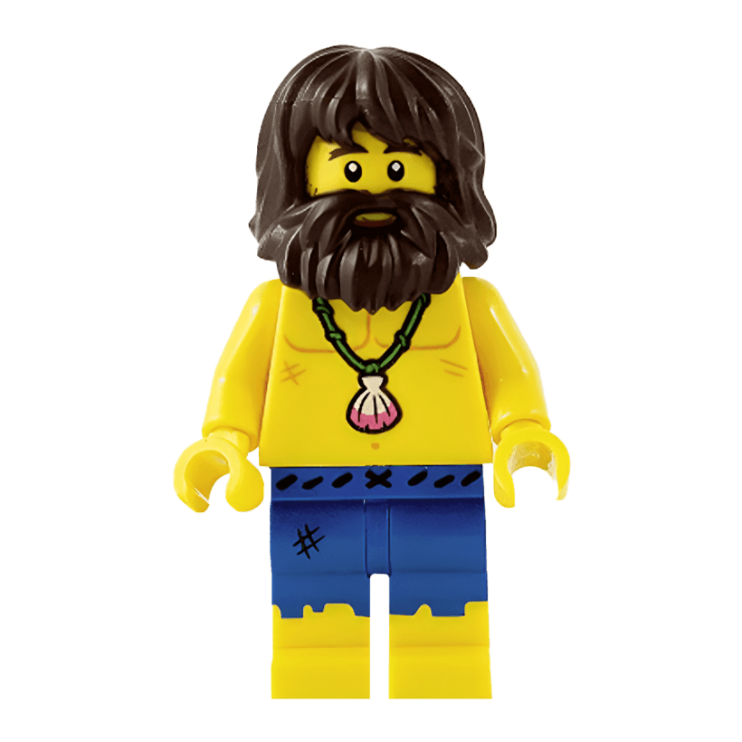 Фигурка Lego Series 21 Shipwreck Survivor Collectible Minifigures col376 Б/У - Retromagaz