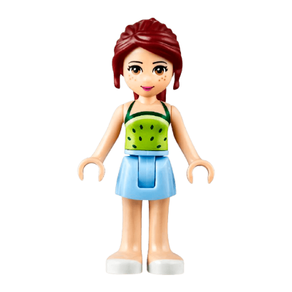 Фігурка Lego Mia Bright Light Blue Skirt Friends Girl frnd166 Б/У - Retromagaz