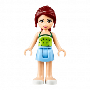 Фігурка Lego Mia Bright Light Blue Skirt Friends Girl frnd166 Б/У - Retromagaz