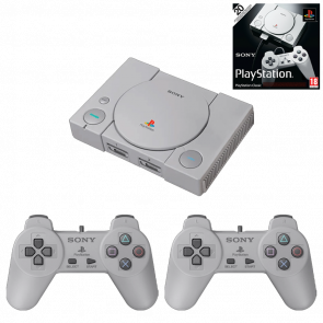 Консоль Sony PlayStation 1 Classic SCPH-1000R 16GB Grey + 20 Встроенных Игр + Коробка Б/У - Retromagaz