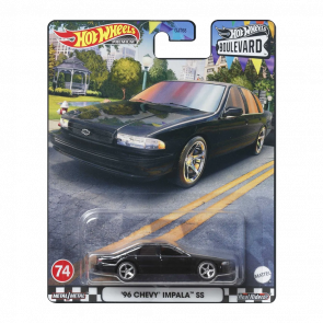 Машинка Premium Hot Wheels '96 Chevy Impala SS Boulevard 1:64 GJT68/HKF20 Black - Retromagaz