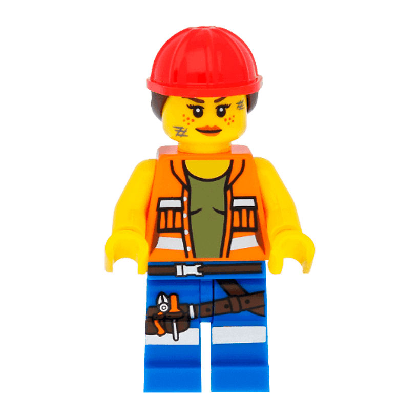 Фігурка Lego The Lego Movie Gail the Construction Worker Cartoons tlm009 Б/У - Retromagaz