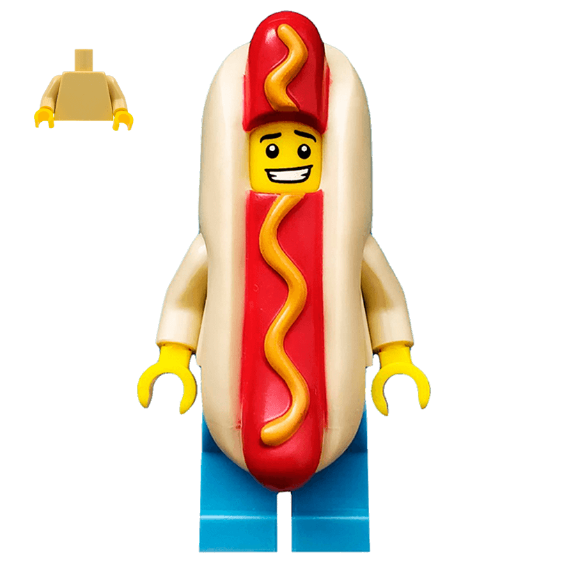 Фігурка Lego Series 13 Hot Dog Man Collectible Minifigures col13-14 col208 Б/У - Retromagaz