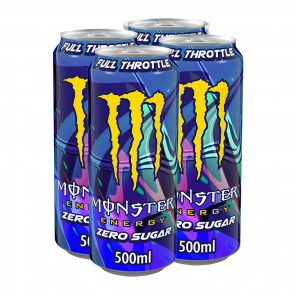 Набор Напиток Энергетический 4шт Monster Energy Full Throttle Zero Sugar 500ml Набор Напиток Энергетический 4шт Monster Energy Full Throttle Zero Sugar 500ml - Retromagaz