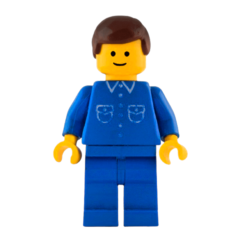 Фигурка Lego People 973p26 Shirt with 6 Buttons City but022 Б/У - Retromagaz