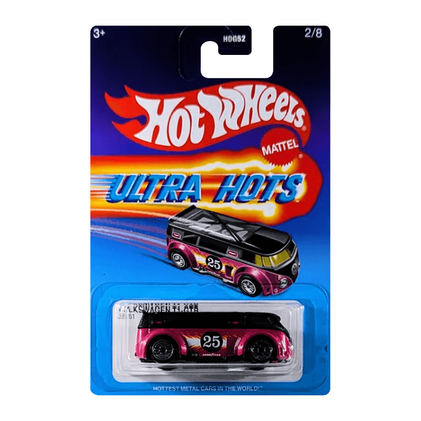 Тематична Машинка Hot Wheels Volkswagen T1-GTR Ultra Hots 1:64 JBY61 Pink - Retromagaz