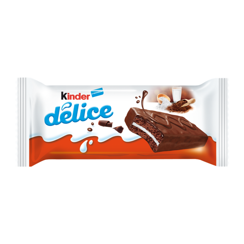 Бісквіт Kinder Delice з Молочною Начинкою 39g - Retromagaz