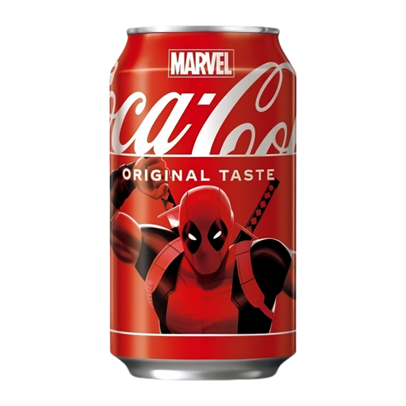 Напиток Coca-Cola Classic Marvel Limited Edition Deadpool 330ml - Retromagaz