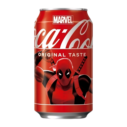 Напій Coca-Cola Classic Marvel Limited Edition Deadpool 330ml - Retromagaz