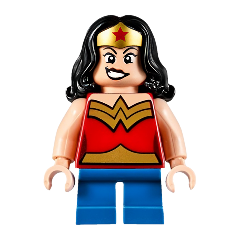Фігурка Lego DC Wonder Woman Gold Tiara Short Legs Super Heroes sh0358 Б/У - Retromagaz