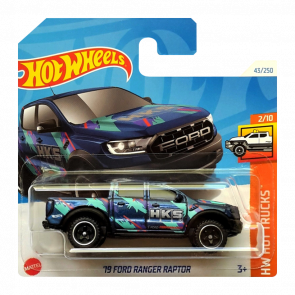 Машинка Базова Hot Wheels '19 Ford Ranger Raptor HKS Hot Trucks 1:64 HTD05 Blue