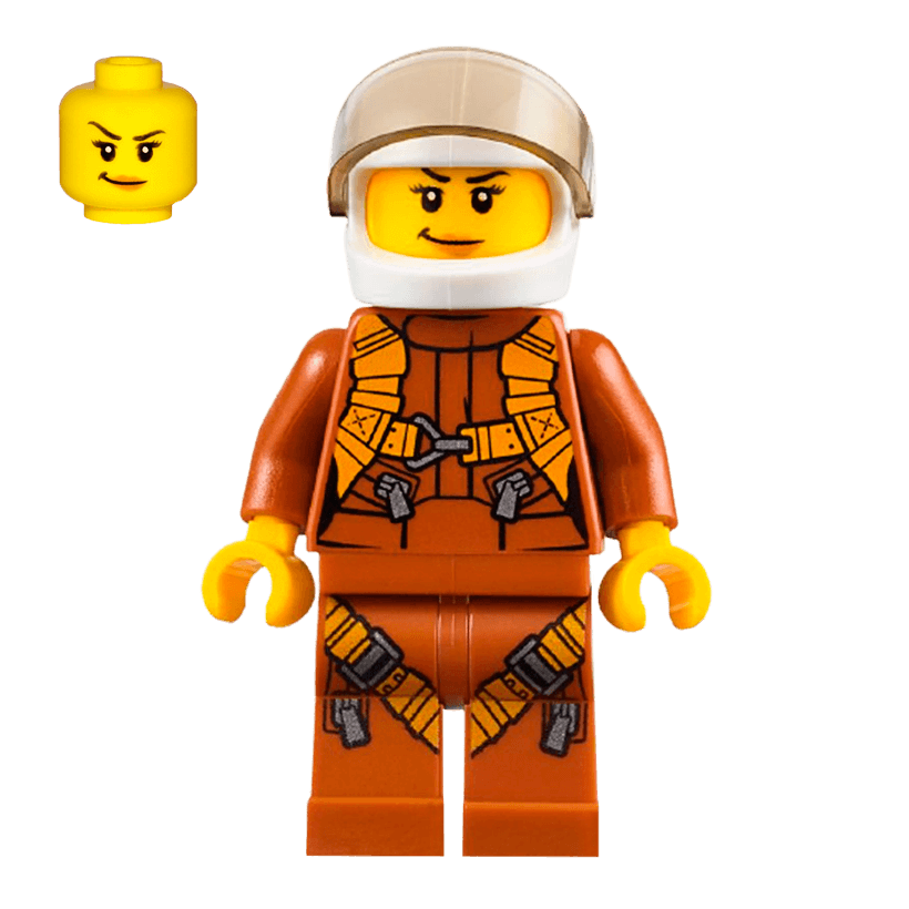 Фігурка Lego Jungle 973pb2755 Helicopter Pilot Female City cty0794 Б/У - Retromagaz