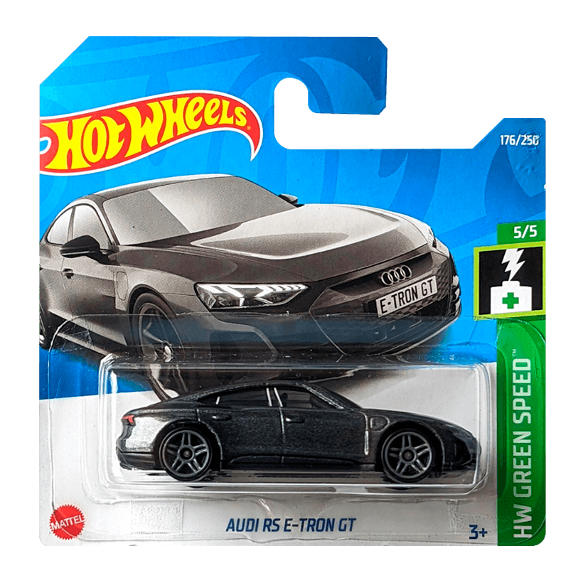 Машинка Базова Hot Wheels Audi RS E-Tron GT Green Speed 1:64 HCR99 Grey - Retromagaz