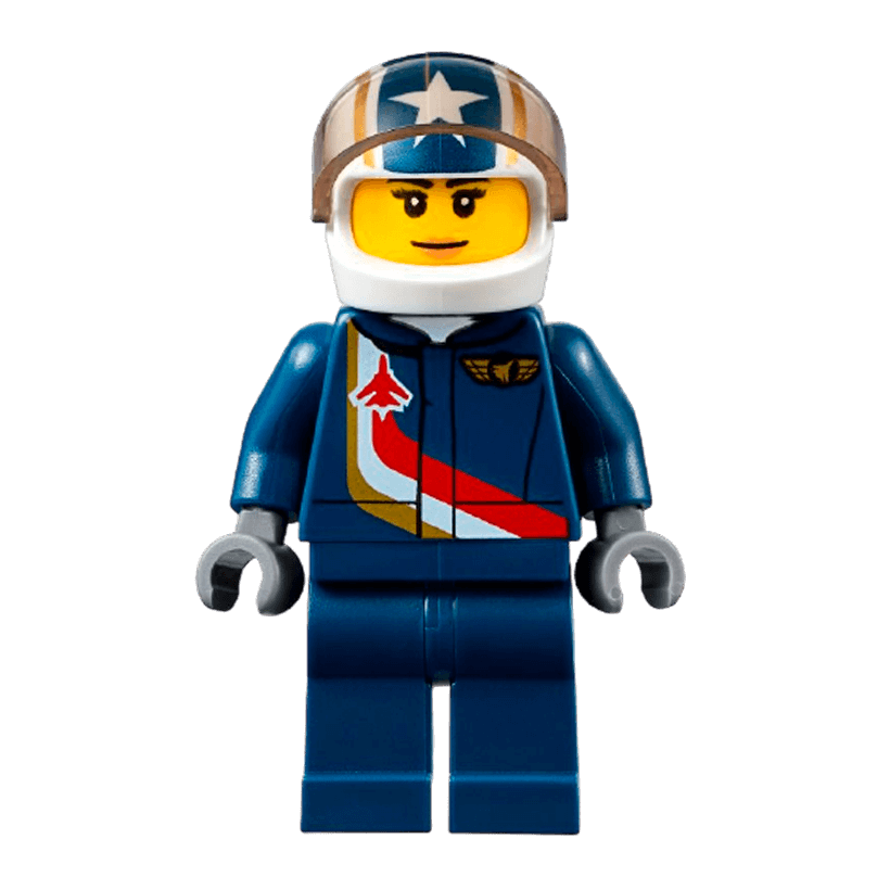 Фигурка Lego Airport 973pb2473 Jet Pilot Female City air052 Б/У - Retromagaz